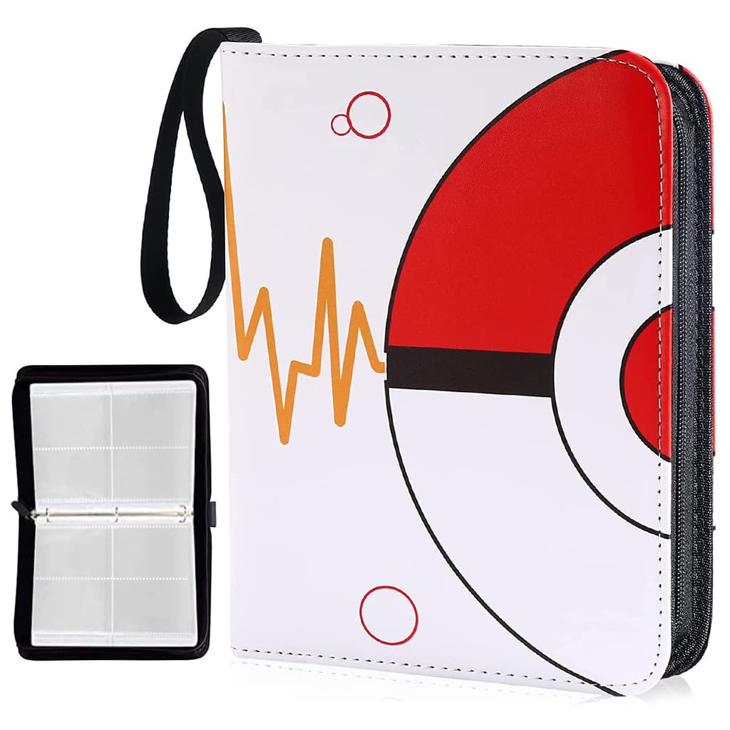 PATPAT Poke-mon Binder, Trading Cards Collector Album for 400 Poke-mon Cards Cartoon Prints Zipper Bag Trading Card Binder Poke-mon Cards Pack Collection Bag Game Cards Case Gift for Kids Boys Girls PATPAT Poke-mon Binder, Trading Cards Collector Album for 400 Poke-mon Cards Cartoon Prints Zipper Bag Trading Card Binder Poke-mon Cards Pack Collection Bag Game Cards Case Gift for Kids Boys Girls